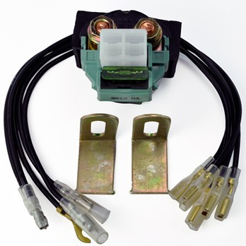 Universal Starter Relay Solenoid Switch With Multiple Connectors