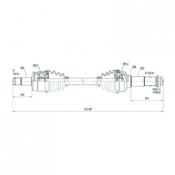 CV Shaft | Yamaha | Grizzly/Kodiak 350/400/450 |2007-2011 | Front