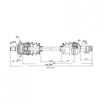 CV Shaft | Arctic Cat 400 FIS / TBX / 500 FIS / TBX / TRV 4x4 | Front