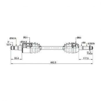 CV Shaft | Polaris Ranger 500/700 2005-07 | Rear R/H