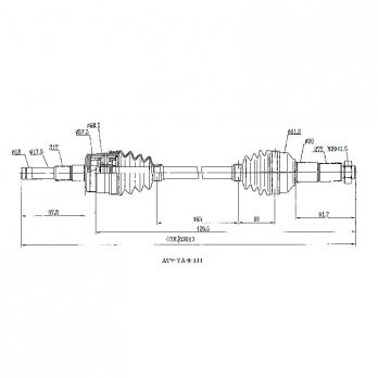 CV Shaft | Yamaha YFM 660 Grizzly 2003-08 Front L/H