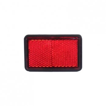 Rectangular Red Reflector With 5mm Mounting Bolt