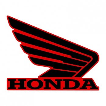 Honda 'Wing' Right Hand Tank Sticker 107mm