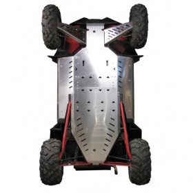 Skid plate full set (aluminium): Polaris RZR 900 XP (-2014)