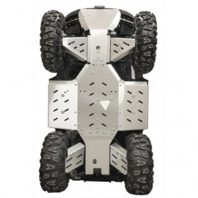 Skid plate full set (aluminium): GOES Cobalt / Iron