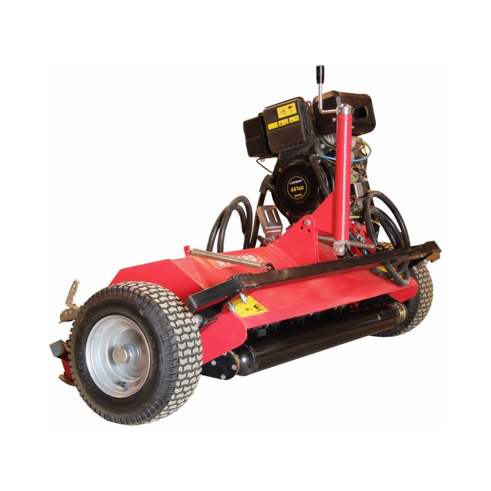 Flail mower DIESEL : with electric starter: with heavy duty clutch