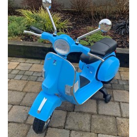 Licensed Vespa 12V Electric Ride On Motorbike Blue