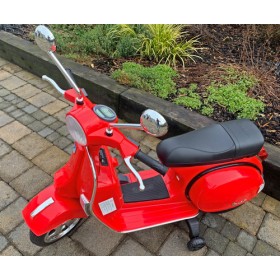 Licensed Vespa 12V Electric Ride On Motorbike Red