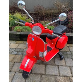 Licensed Vespa 12V Electric Ride On Motorbike Red