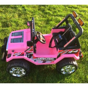 Drifter Raptor Powerful 12V Electric Ride On Jeep Pink