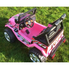 Drifter Raptor Powerful 12V Electric Ride On Jeep Pink