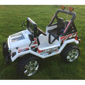 Drifter Raptor Powerful 12V Electric Ride On Jeep White