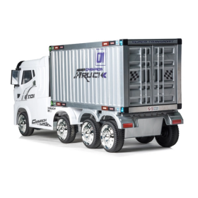 JJ Action Container 12V Electric Ride On Truck White