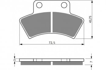 Disk Pad Set | Rear Brake Models | Polaris | E-Ton