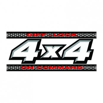 Yamaha 4X4 Diff Lock Sticker