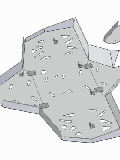 Skid plate full set (aluminium): CanAm G1 Renegade