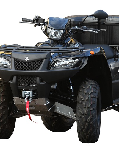 Skid plate full set (aluminium): Suzuki 450/500/700/750 KingQuad: ... - 2018