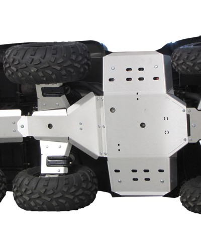 Skid plate full set (aluminium): Polaris Big Boss 800