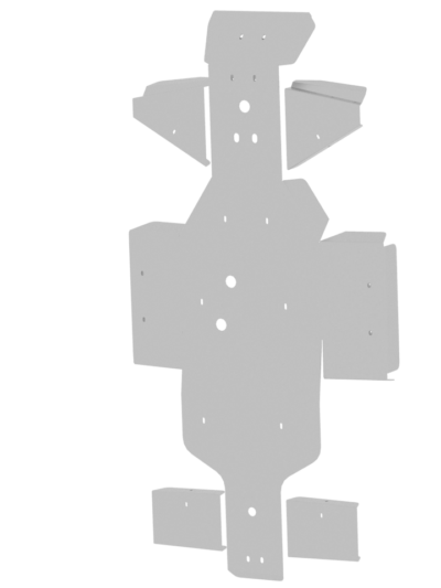 Skid plate full set (aluminium): Linhai 400