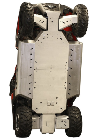 Skid plate full set (aluminium): Polaris RZR 800 S