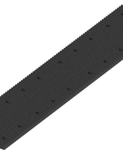 Plastic center groomer blade: for ski track maker