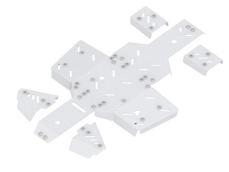 Skid plate full set (aluminium): Linhai 500 - Image 4