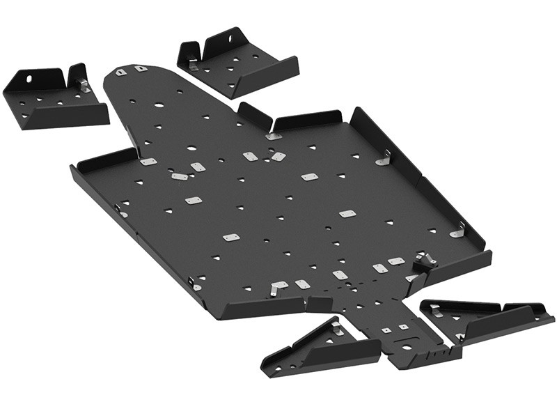 Skid plate full set (plastic): Polaris RZR 900 S / RZR 1000 S - Image 4