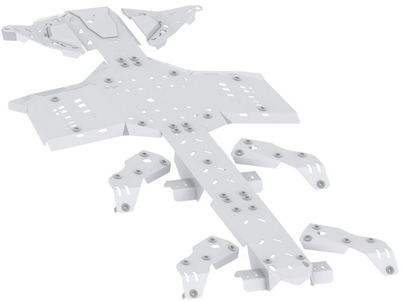 Skid plate full set (aluminium): CanAm G2 Outlander 6x6: (2019+) - Image 4