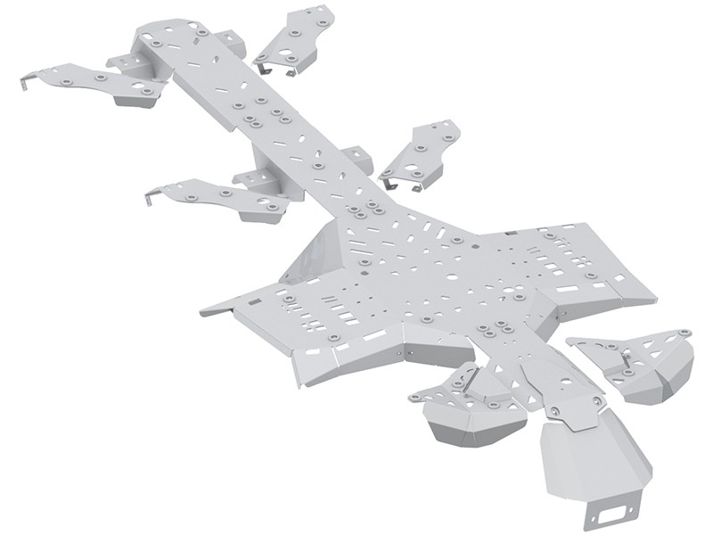 CanAm G2 Outlander 6x6 MAX - skid plate full set aluminium: (2019+) - Image 3