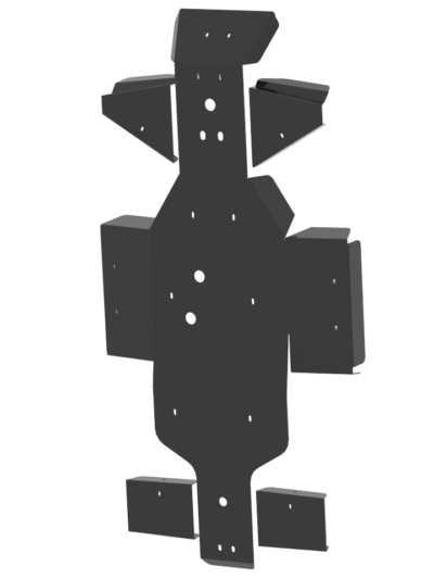 Skid plate full set (plastic): Linhai 400