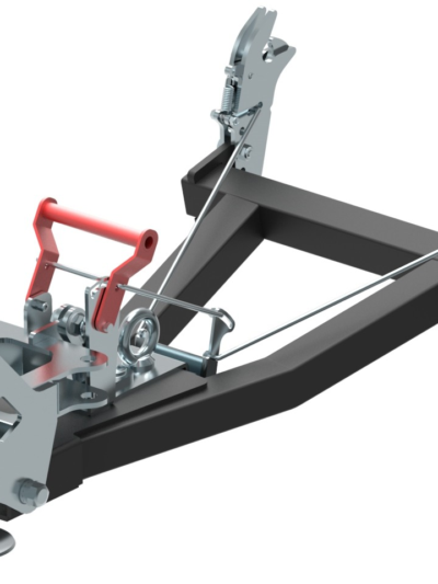 Front mount quick attach push tube: V-Plow G2 1500