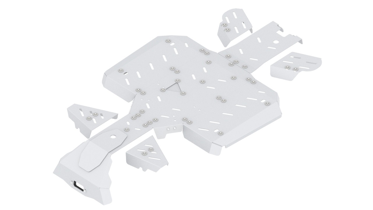 Skid plate full set (aluminium): CFMOTO CFORCE 625 Touring - Image 4