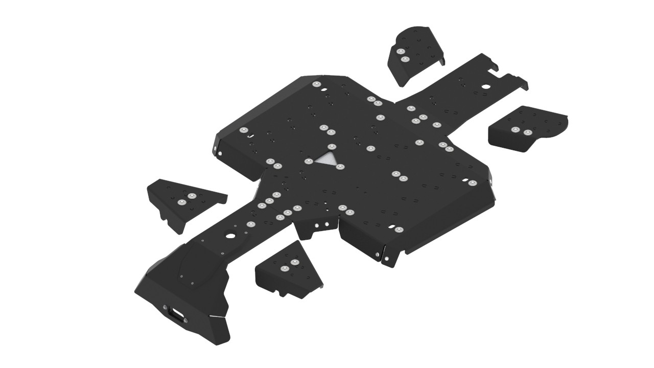 Skid plate full set (plastic): CFMOTO CFORCE 625 Touring - Image 3