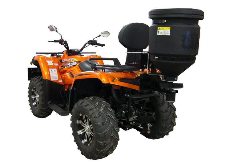 Universal spreader 57L: rack and 2" receiver fitment: