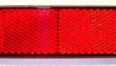 RED REFLECTOR 95x36mm