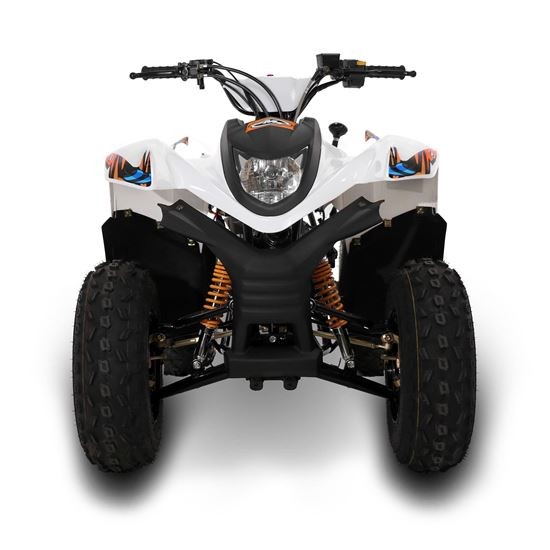 SMC Hornet100 100cc White Kids Quad Bike - Image 9