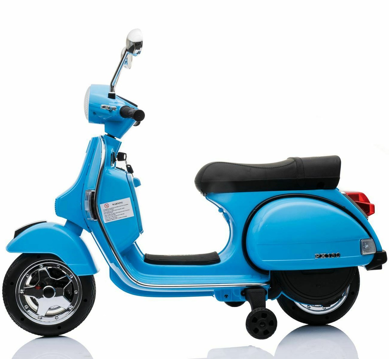 Licensed Vespa 12V Electric Ride On Motorbike Blue