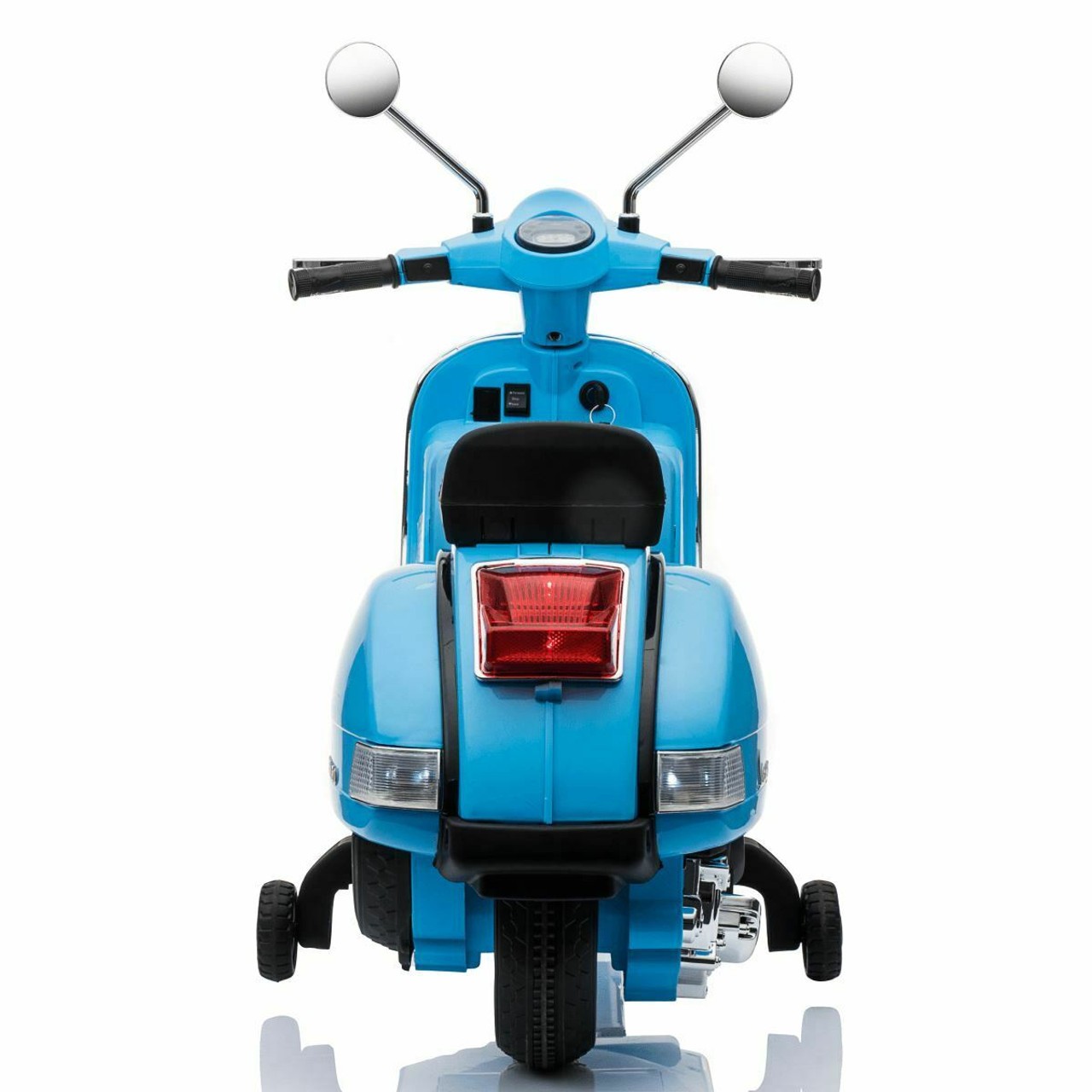 Licensed Vespa 12V Electric Ride On Motorbike Blue - Image 5