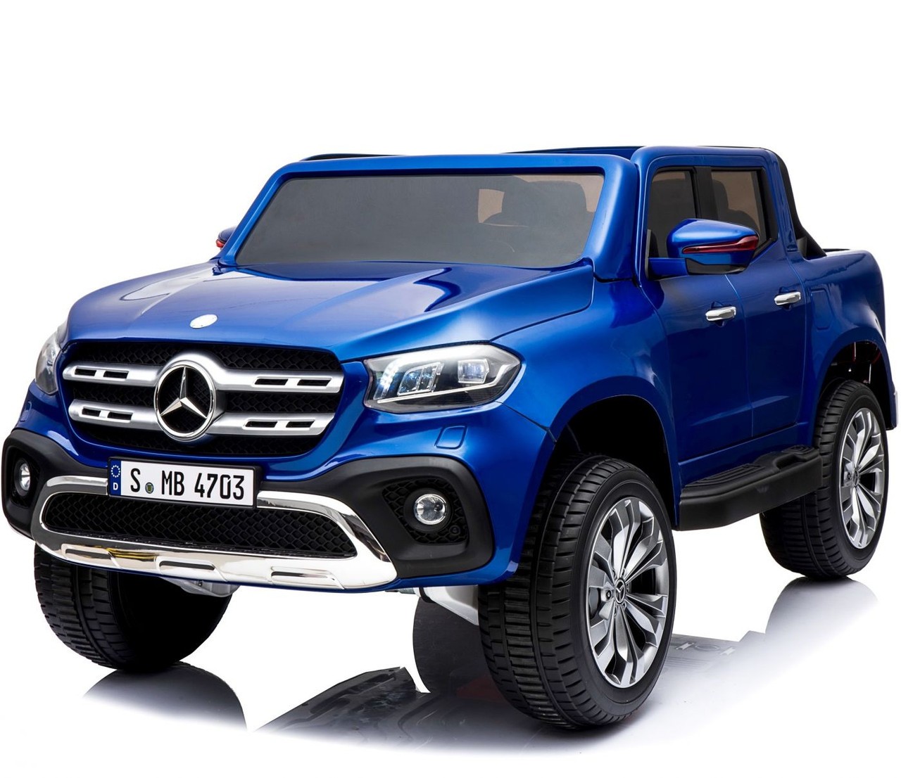 Licensed Mercedes Benz X Class 24V Electric Ride On Jeep Blue - Image 3